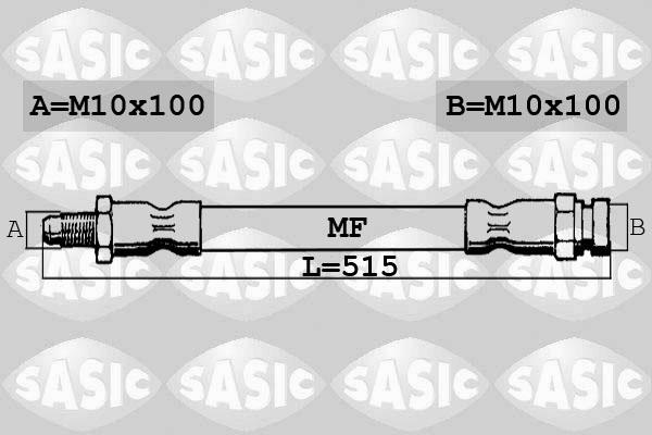 Sasic 6600055 - Тормозной шланг autosila-amz.com