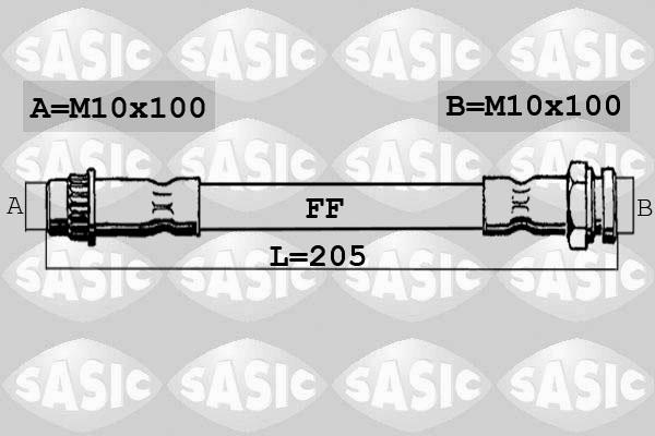 Sasic 6600066 - Тормозной шланг autosila-amz.com