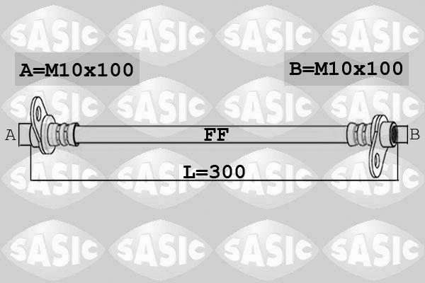 Sasic 6600062 - Тормозной шланг autosila-amz.com