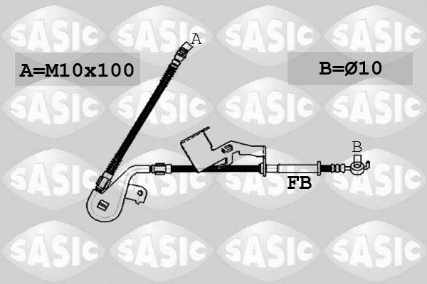 Sasic 6600063 - Тормозной шланг autosila-amz.com