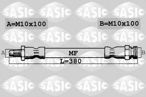 Sasic 6600027 - Тормозной шланг autosila-amz.com