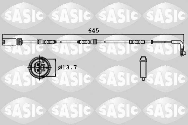 Sasic 6236003 - Сигнализатор, износ тормозных колодок autosila-amz.com