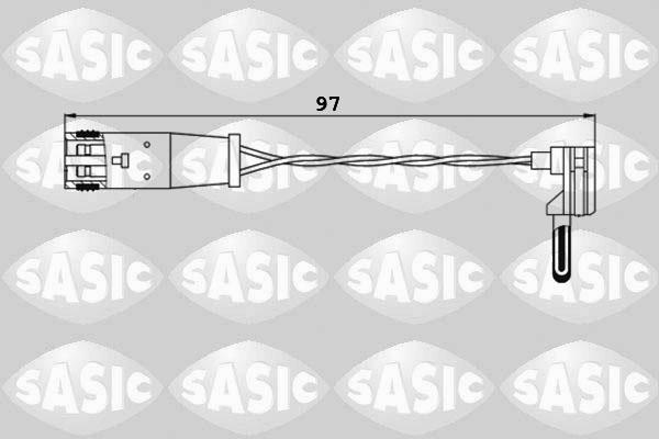 Sasic 6236002 - Сигнализатор, износ тормозных колодок autosila-amz.com