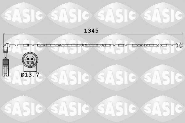 Sasic 6236012 - Сигнализатор, износ тормозных колодок autosila-amz.com