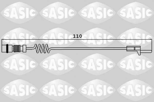 Sasic 6236017 - Сигнализатор, износ тормозных колодок autosila-amz.com