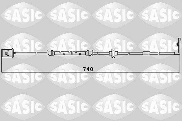 Sasic 6236027 - Датчик износа дисковых тормозных колодок передний (количество в упаковке: 2шт.) OPEL ASTRA F CLASSIC autosila-amz.com
