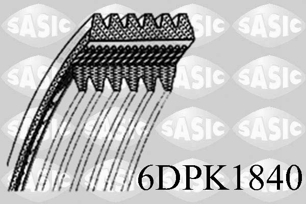 Sasic 6DPK1840 - Поликлиновой ремень autosila-amz.com