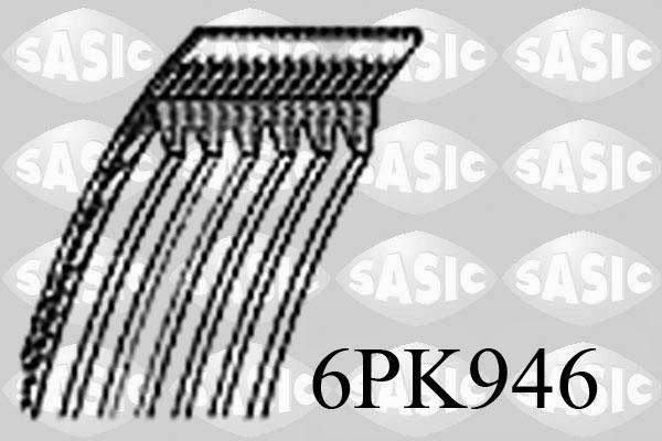 Sasic 6PK946 - Поликлиновой ремень autosila-amz.com