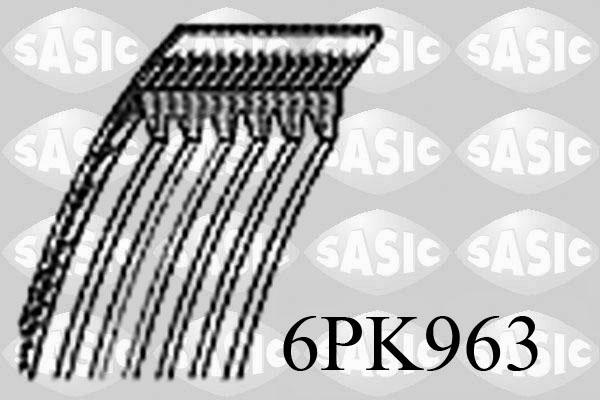 Sasic 6PK963 - Ремень ручейковый autosila-amz.com