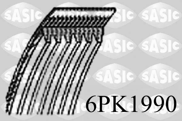 Sasic 6PK1990 - Поликлиновой ремень autosila-amz.com