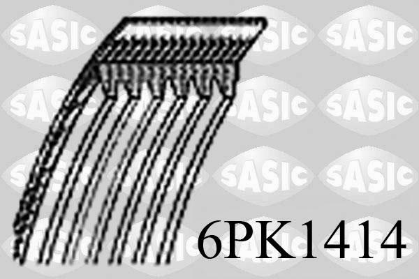 Sasic 6PK1414 - Поликлиновой ремень autosila-amz.com