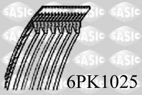 Sasic 6PK1025 - Поликлиновой ремень autosila-amz.com