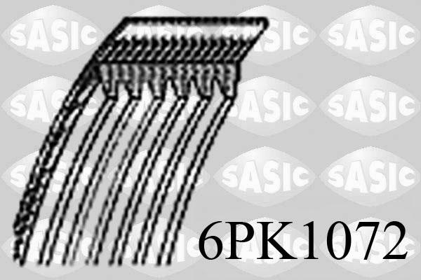 Sasic 6PK1072 - Поликлиновой ремень autosila-amz.com
