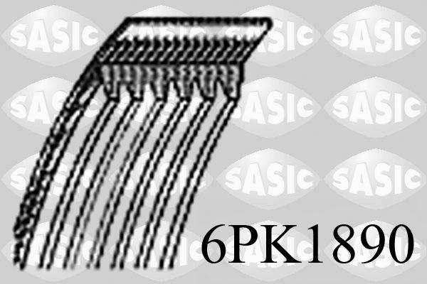 Sasic 6PK1890 - Поликлиновой ремень autosila-amz.com