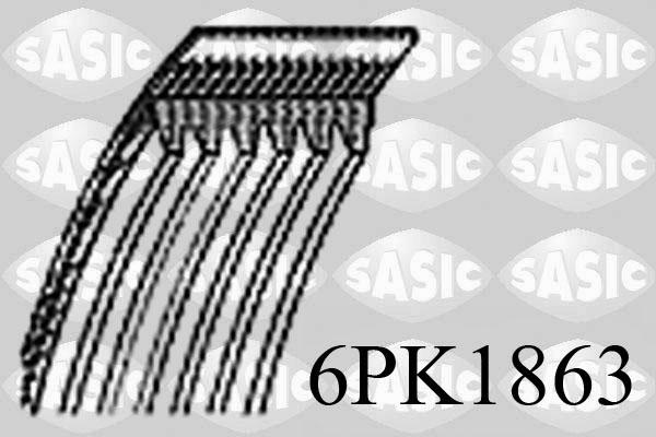 Sasic 6PK1863 - Поликлиновой ремень autosila-amz.com