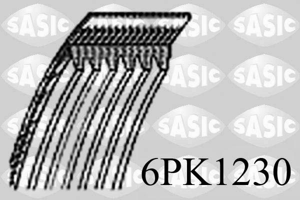 Sasic 6PK1230 - Поликлиновой ремень autosila-amz.com