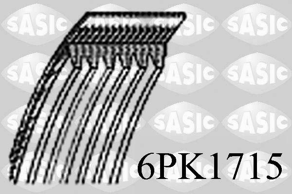Sasic 6PK1715 - Поликлиновой ремень autosila-amz.com