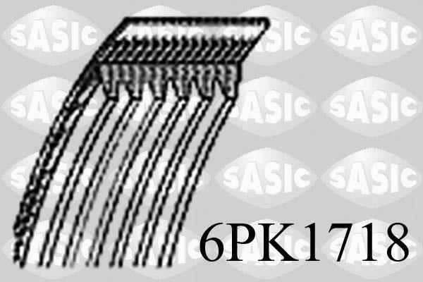 Sasic 6PK1718 - Поликлиновой ремень autosila-amz.com