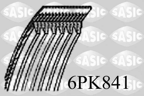 Sasic 6PK841 - Поликлиновой ремень autosila-amz.com