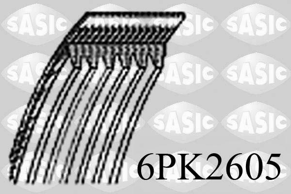 Sasic 6PK2605 - Поликлиновой ремень autosila-amz.com