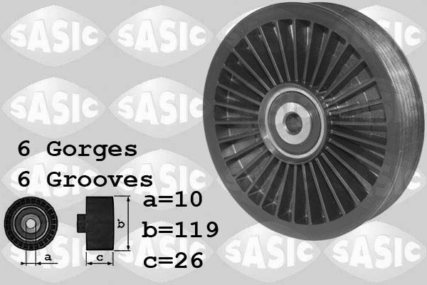 Sasic 1624062 - Ролик, поликлиновый ремень autosila-amz.com