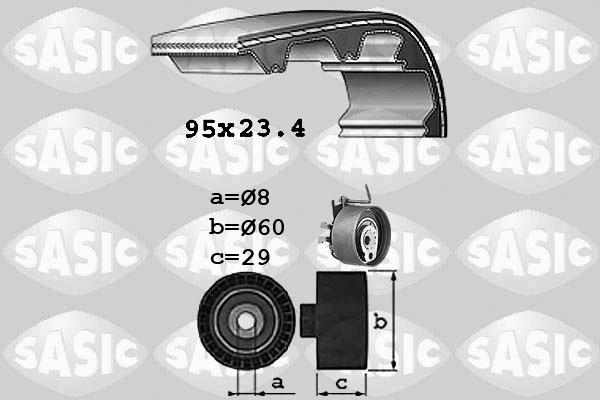 Sasic 1754009 - Комплект ГРМ autosila-amz.com