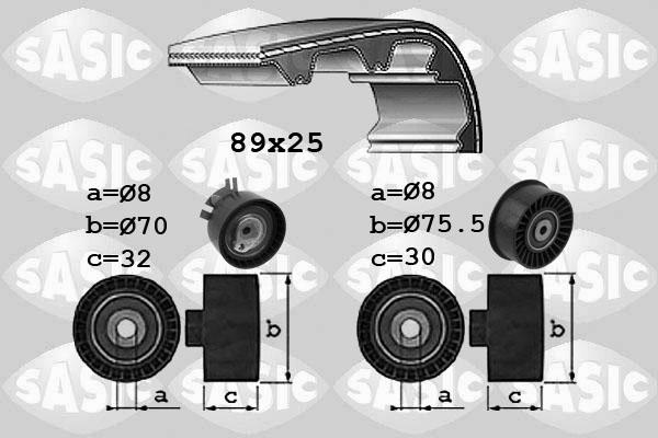 Sasic 1754023 - Комплект зубчатого ремня ГРМ autosila-amz.com