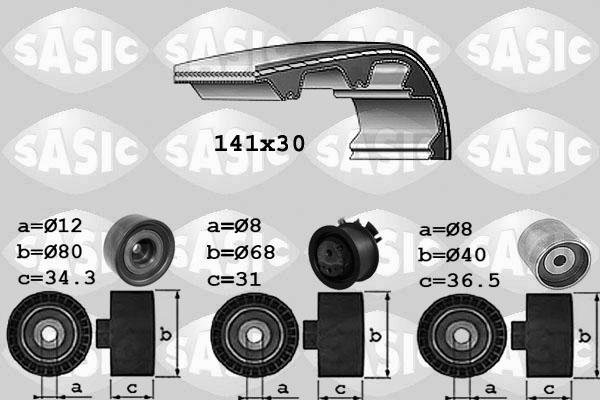 Sasic 1756044 - Комплект зубчатого ремня ГРМ autosila-amz.com