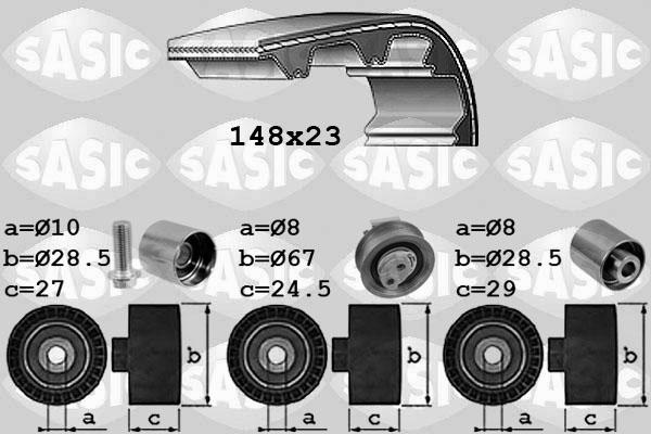 Sasic 1756047 - Комплект зубчатого ремня ГРМ autosila-amz.com