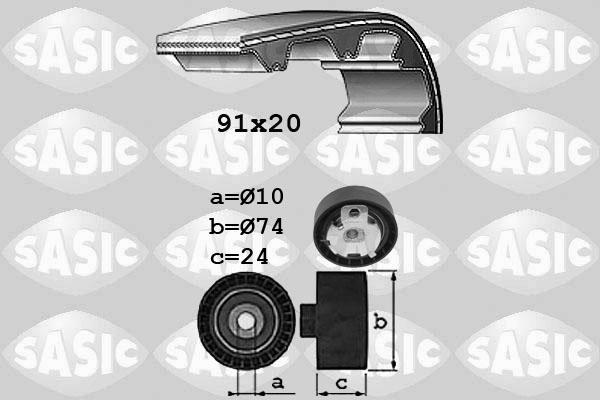 Sasic 1756055 - Комплект зубчатого ремня ГРМ autosila-amz.com