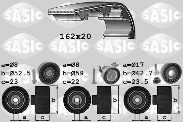 Sasic 1756064 - Комплект зубчатого ремня ГРМ autosila-amz.com