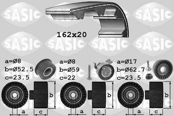 Sasic 1756065 - Комплект зубчатого ремня ГРМ autosila-amz.com