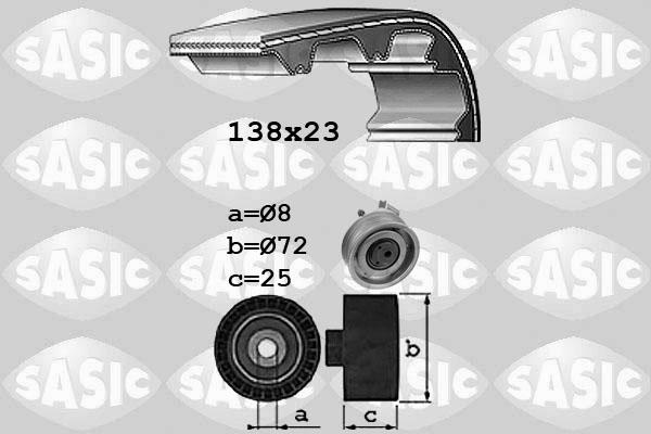 Sasic 1756060 - Комплект зубчатого ремня ГРМ autosila-amz.com