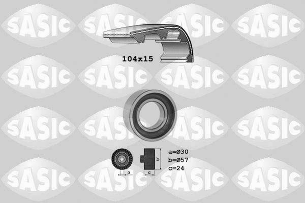 Sasic 1756015 - Комплект зубчатого ремня ГРМ autosila-amz.com