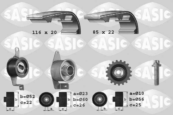 Sasic 1756010 - Комплект зубчатого ремня ГРМ autosila-amz.com