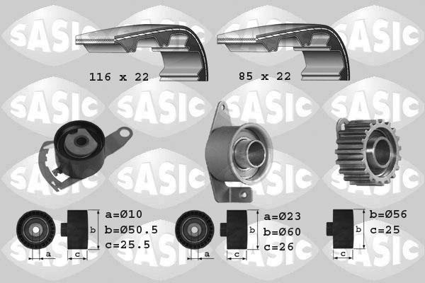 Sasic 1756012 - Комплект зубчатого ремня ГРМ autosila-amz.com