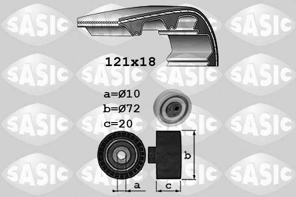 Sasic 1756039 - Комплект зубчатого ремня ГРМ autosila-amz.com