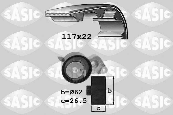 Sasic 1756034 - Комплект зубчатого ремня ГРМ autosila-amz.com