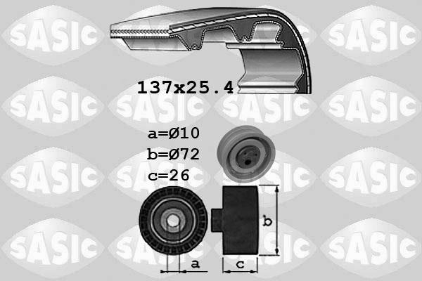 Sasic 1756035 - Комплект зубчатого ремня ГРМ autosila-amz.com