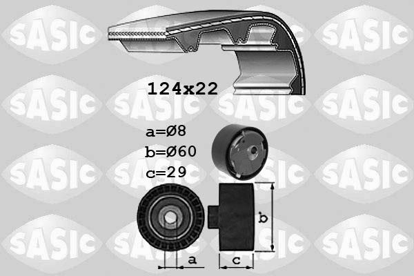 Sasic 1756029 - Комплект зубчатого ремня ГРМ autosila-amz.com