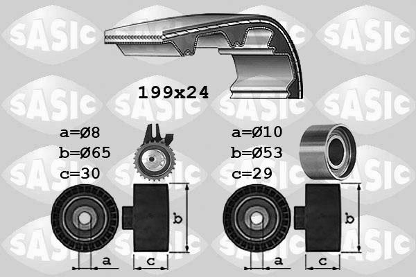 Sasic 1756024 - Комплект зубчатого ремня ГРМ autosila-amz.com