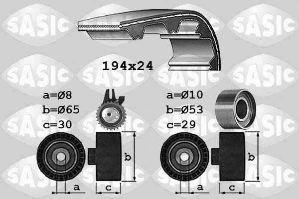 Sasic 1756027 - Комплект зубчатого ремня ГРМ autosila-amz.com