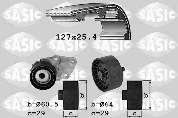 Sasic 1756075 - Комплект зубчатого ремня ГРМ autosila-amz.com