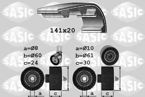 Sasic 1750044 - Комплект зубчатого ремня ГРМ autosila-amz.com