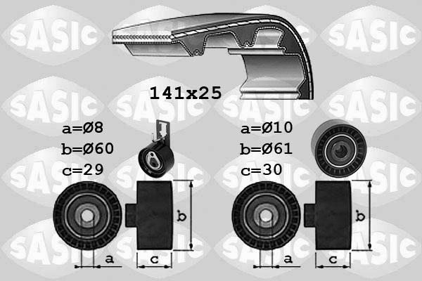 Sasic 1750043 - Комплект зубчатого ремня ГРМ autosila-amz.com