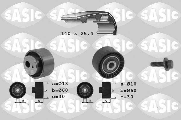 Sasic 1750009 - Комплект зубчатого ремня ГРМ autosila-amz.com