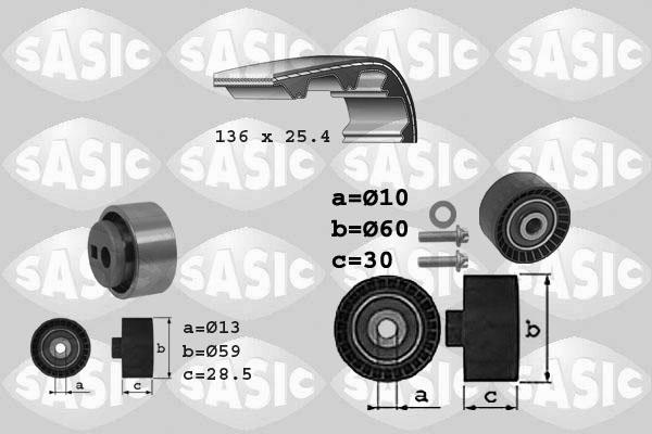 Sasic 1750005 - Комплект зубчатого ремня ГРМ autosila-amz.com