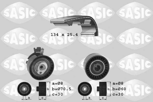 Sasic 1750006 - Комплект зубчатого ремня ГРМ autosila-amz.com