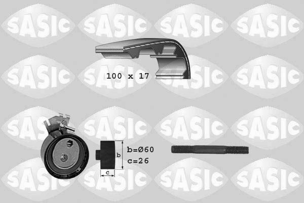 Sasic 1750002 - Комплект зубчатого ремня ГРМ autosila-amz.com