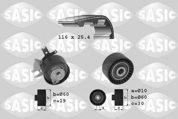 Sasic 1750014 - Комплект зубчатого ремня ГРМ autosila-amz.com